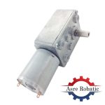 موتور دی سی گیربکس دار حلزونی ZWL-FP12V 50RPM